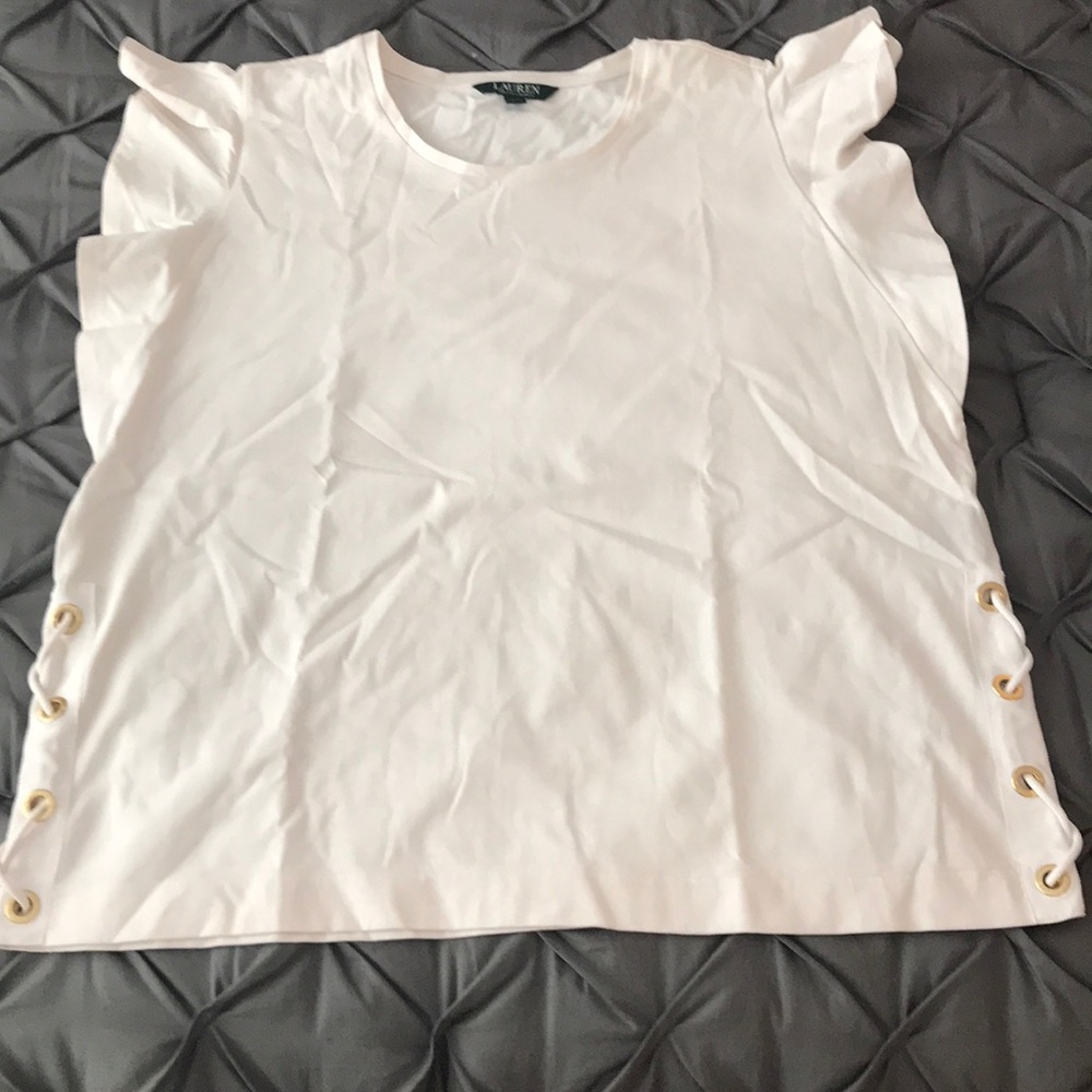 Raulph Lauren Flutter Sleeve Top